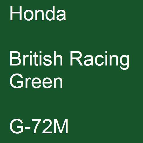 Honda, British Racing Green, G-72M.